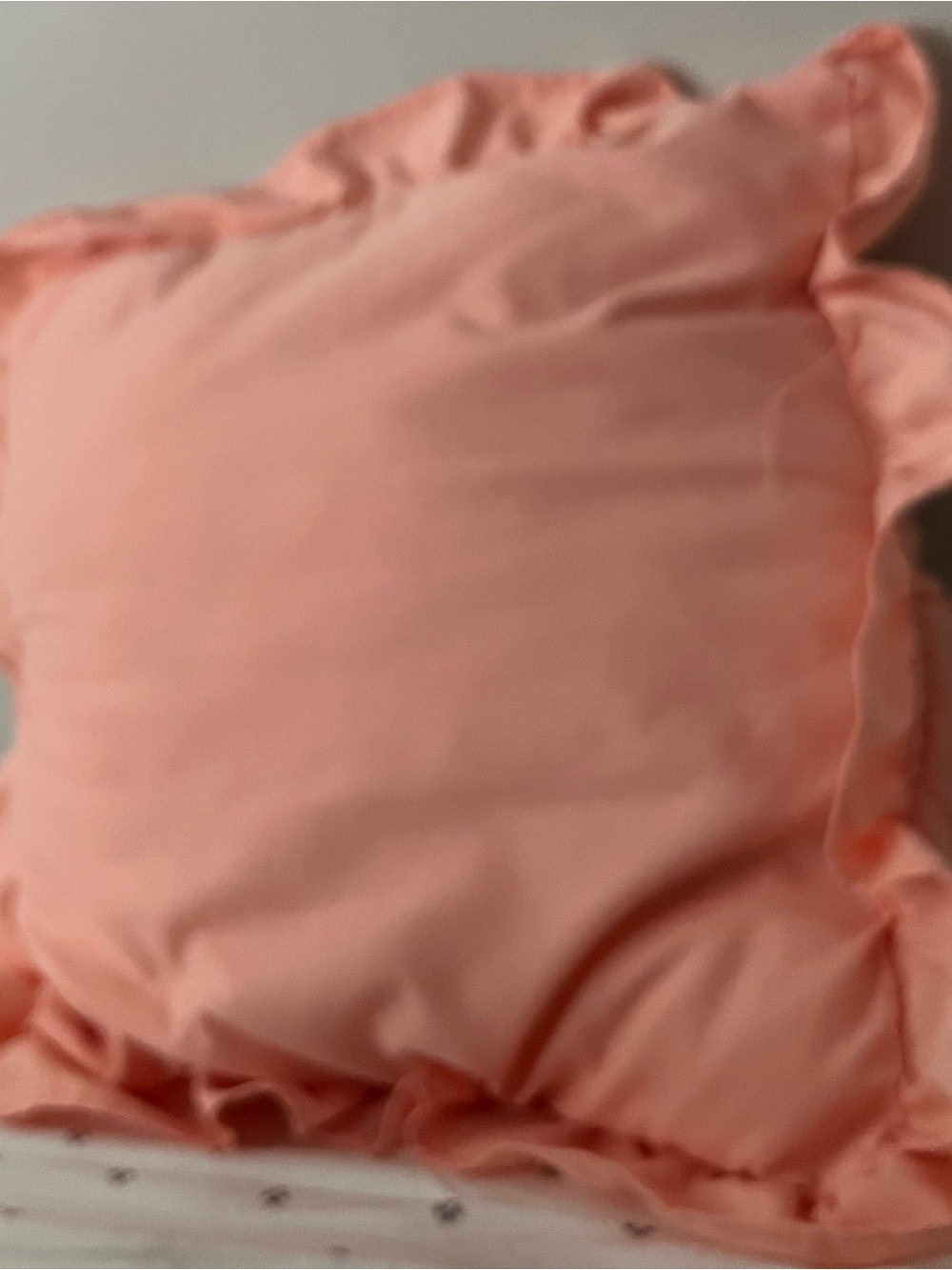 Tufted Decorative Pillow in Peach Pink - Picture 4 of 6